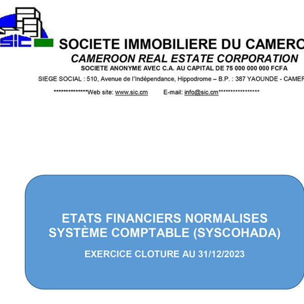 Exercice clôturé au 31 décembre 2023: la SIC sur le toit de la transparence