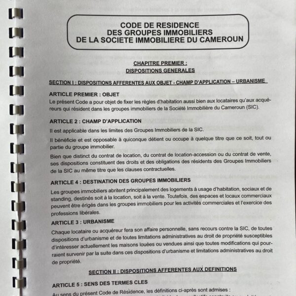 Code de résidence : le document-arbitre entre la SIC et ses locataires